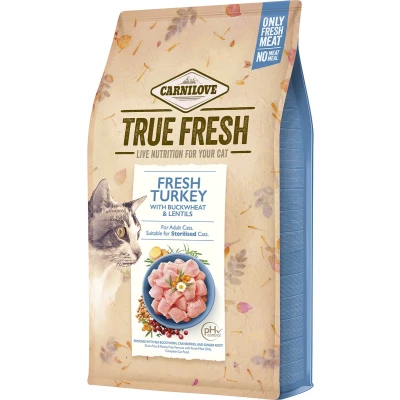 Afbeelding van Carnilove True Fresh kalkoen adult cats 4,8 kg