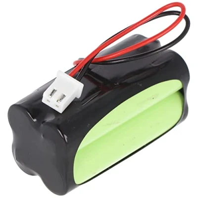 Afbeelding van Noodverlichtingsbatterij NiMH 4.8V 600mAh F2x2 Micro AAA met 100mm kabel en stekker, vervangt Fische