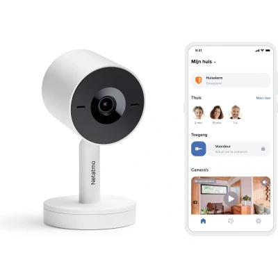 Afbeelding van Netatmo Smarte Innenkamera Advance (weiss) (2560 x 1440 Pixels), Netwerkcamera, Wit