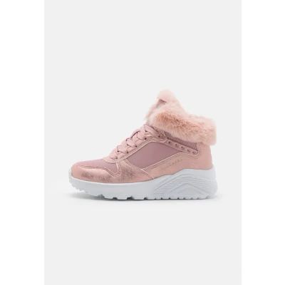 Afbeelding van Skechers Uno Lite Veterschoen hoog roze Maat 35