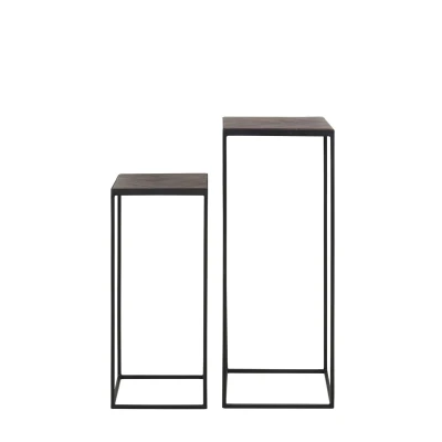 Afbeelding van Light &amp; Living Bijzettafel Chisa Set/2 80,00cm x 33,00cm