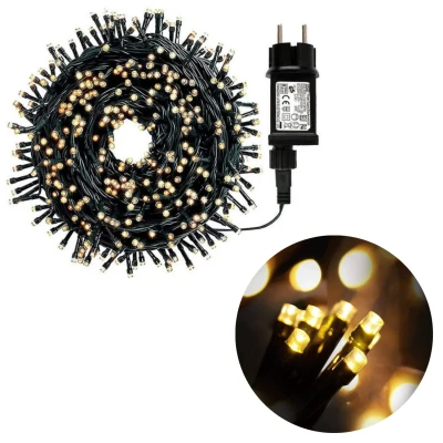 Afbeelding van Cheqo® Kerstboomverlichting Micro Clusterverlichting Kerstlampjes LED Verlichting Kerstverlichting voor Binnen en Buiten 700 14 Meter Met Timer dimmer Extra Warm Wit
