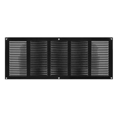 Afbeelding van Ventilatierooster, zwart, metaal, 500 x 200 mm