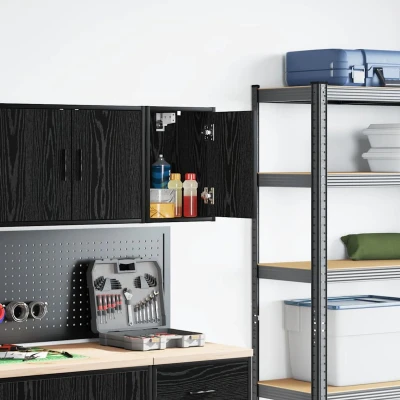 Afbeelding van Garagewandkast spaanplaat zwart