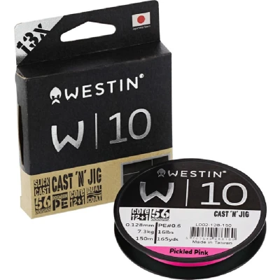 Afbeelding van Westin W10 13 Braid Cast &#039;N&#039; Jig Pickled Pink Gevlochten lijn 0.128mm/7.4kg (110m)