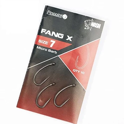 Image de Nash Fang X Size 6 Barbless Hameçons carpe