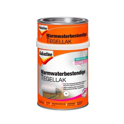Afbeelding van Alabastine Warmwaterbestendige Tegellak 2K Wit