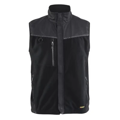 Image de Gilet sans manche polaire coupe vent noir