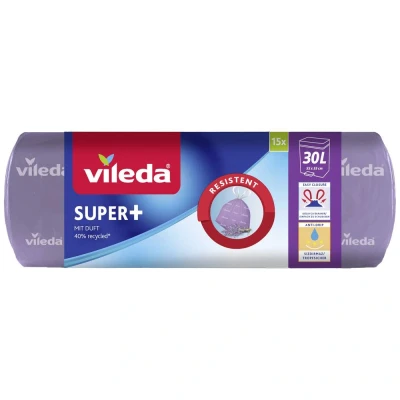 Afbeelding van Vileda SUPER+ 30L Lavendel 171945 Afvalzak 30 l Lavendelgeur 15 stuk(s)