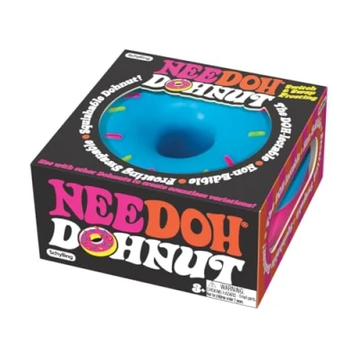 Afbeelding van Schylling NeeDoh Dohnuts Fidget Toy Sensorisch speelgoed, verschillende kleuren, voor kinderen van 3 jaar tot volwassenen (1 stuk)