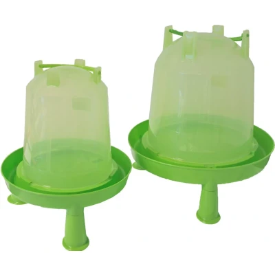 Afbeelding van Plastic drinkfontein bajonet/op poot 3 liter groen Gebr. de Boon