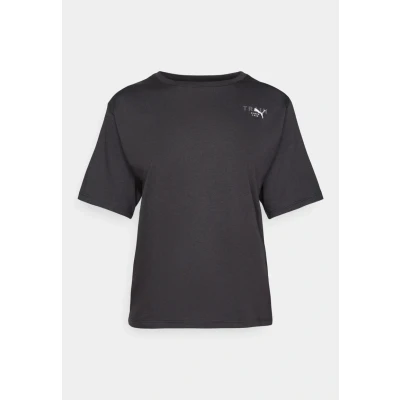 Afbeelding van Puma Pretty Tough Graphic TEE Sport Tshirt, Dames, Maat: Large, Black