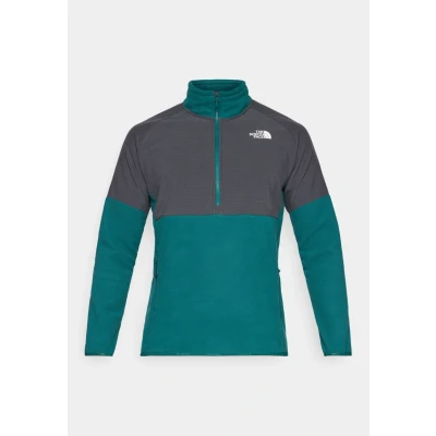 Afbeelding van The North Face Glacier Heavyweight 1/2 ZIP Fleece trui, Heren, Maat: Small, Deep nori/asphalt grey/black