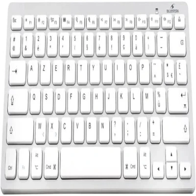 Image de Urban Factory Onlee Color Clavier compact sans fil 2.4 GHz AZERTY Français bleu, gris, blanc