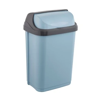 Afbeelding van keeeper Vuilnisbak met draaibaar deksel, 10 l, 25,5 x 19 39 cm, Rasmus, blauw (Nordic Blue)