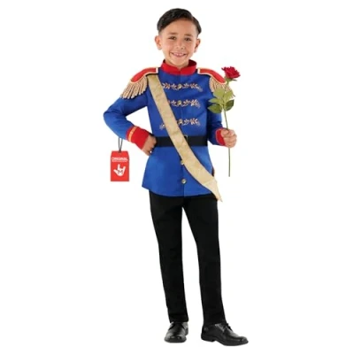 Afbeelding van Morph prins kostuum voor jongens, charmant kinderen, kinderkostuum, sprookjes en legendes, carnaval, Halloween L