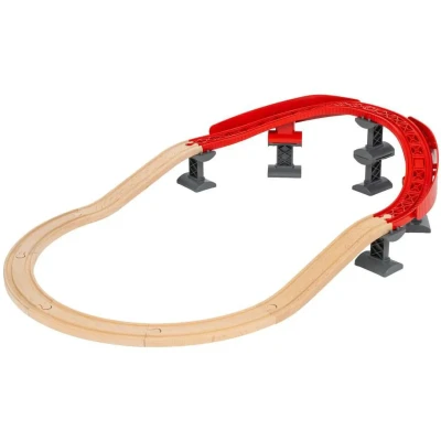 Afbeelding van BRIO Schienenpaket BERG UND TAL Speelgoedtreinbaan voor kinderen, Maat: One Size, Mehrfarbig