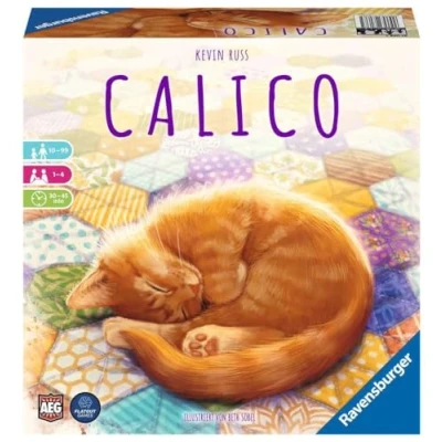 Afbeelding van Ravensburger 27038 Calico, gevarieerd spel voor volwassenen, kinderen en kattenfans vanaf 10 jaar, ideaal spelavonden 1 4 spelers.