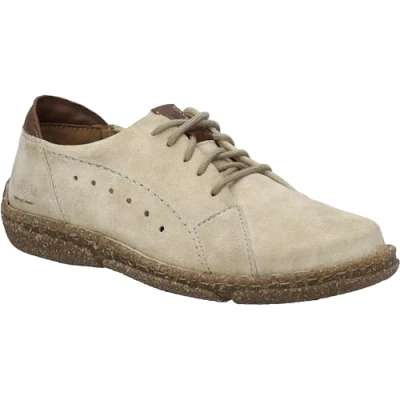 Afbeelding van Josef Seibel Sportieve veterschoenen sandkombi, Dames, Maat: 40, Sand kombi Leer