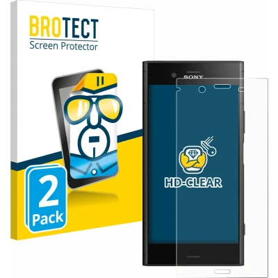 Afbeelding van BROTECT Screenprotector voor Sony Xperia XZ1 Folie Beschermfolie transparant (2 Stuks)