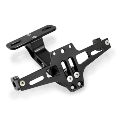 Afbeelding van Universele CNC aluminium achteraan nummerplaathouder voor Z650 Z750 Z800 Z900 Z1000 Z300 Z250 GSXR 600 750 1000 S1000RR S1000R S1000XR F650GS F800GS 0GS (zwart)