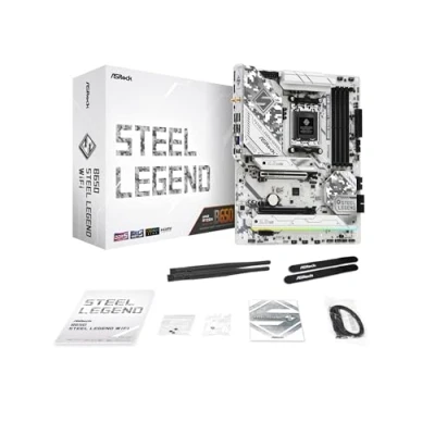 Afbeelding van ASRock B650 Steel Legend WIFI Moederbord Socket AMD AM5 Vormfactor ATX chipset AMD®