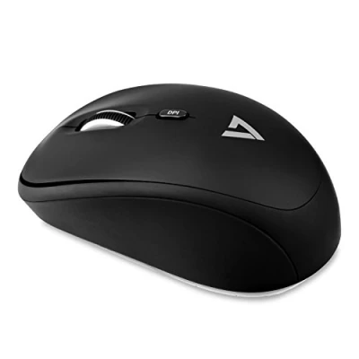 Image de V7 MW100 1E Souris optique 4 boutons sans fil 2.4 GHz récepteur USB noir