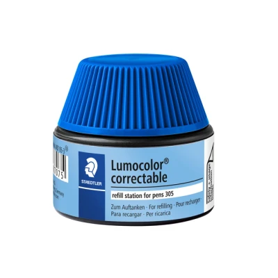 Afbeelding van Viltstiftvulling Staedtler Lumocolor 305 non permanent correctable bla