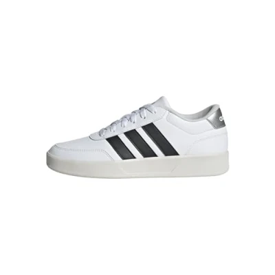 Afbeelding van adidas BREAKNET 3.0 SHOES Damesschoenen, Ftwr Wit/Core Zwart/Zilver Met, 38 EU