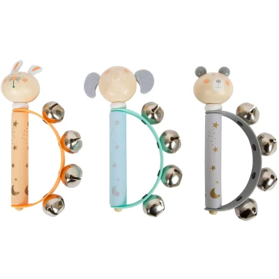Afbeelding van Small Foot Houten Baby Tamboerijn Dier Pastel