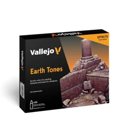 Afbeelding van Vallejo val899 Model Color Earthtones acrylverf verschillende kleuren (16 stuks)