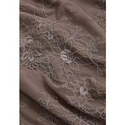 Afbeelding van Reiss dames Rita midi kokerrok met details van kant in de kleur Taupe, maat: 32