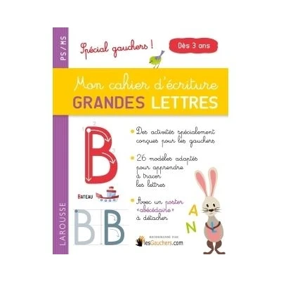 Image de Mon cahier d&#039;écriture GRANDES LETTRES sp gauchers