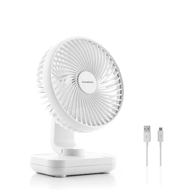 Afbeelding van Oplaadbare bureauventilator Fanrec InnovaGoods Ø5,4&#039;&#039; 3600 mAh / 13,3 W