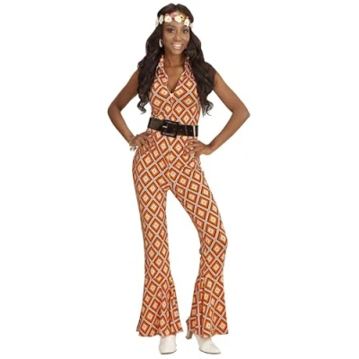 Afbeelding van Groovy retro jaren 70 pak voor vrouwen Verkleedkleding