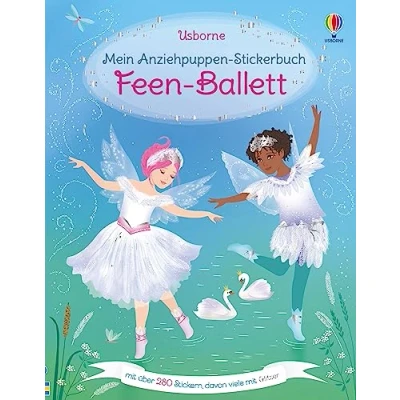 Afbeelding van Mein Anziehpuppen Stickerbuch: Feen Ballett