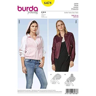 Afbeelding van Burda Naaipatroon 6478 Jasje in variaties