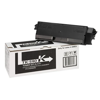 Afbeelding van Kyocera TK 590K Tonercartridge 1 stuk Origineel Zwart