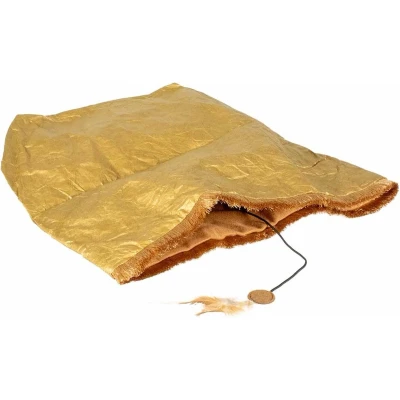 Afbeelding van Duvo+ Crackle Papierzak Met Veer Op Elastiek