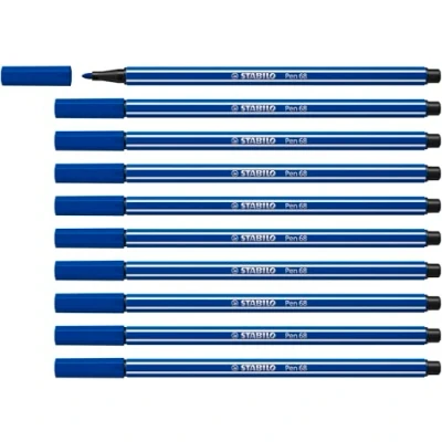 Afbeelding van Stabilo Pen 68 Viltstift, Marineblauw Viltstift