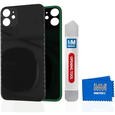 Afbeelding van MMOBIEL Back Cover incl. Tape voor iPhone 12 6.1 inch Zwart