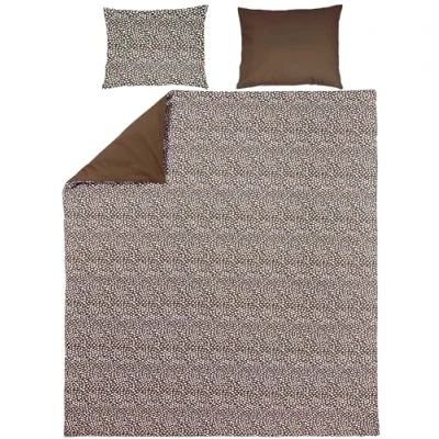 Afbeelding van Meyco Cheetah/Uni dekbedovertrek + kussensloop 200x200/220 cm Chocolate