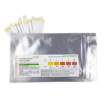 Afbeelding van SimplexHealth drinkwater, hardheid en totale (20 teststrips), betrouwbare snelle resultaten