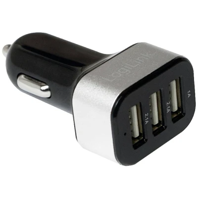 Afbeelding van LogiLink Ladegerät USB oplader 25.5 W Auto Uitgangsstroom (max.) 2100 mA Aantal uitgangen: 3 x A