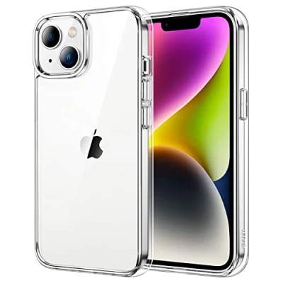 Afbeelding van JETech Beschermhoes voor iPhone 14 6,1 inch, anti vergeling, schokbestendig, krasbestendig, transparant