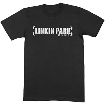 Afbeelding van Linkin Park Bracket Logo Heren T shirt L Zwart