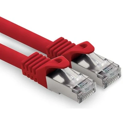 Afbeelding van freiwerk 7,5 m rood 1 netwerkkabel Ethernet LAN s FTP LSZH PIMF 10 GB RJ45 stekker Cat6a