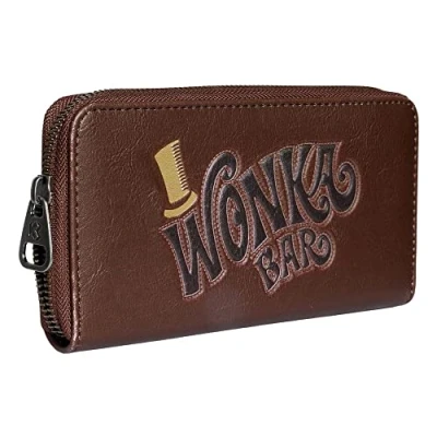 Afbeelding van Willy Wonka Charlie en Chocolade Choco Portemonnee Essential, Bruin, Eenheidsmaat, Essentiële Portemonnee,