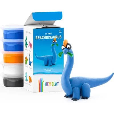 Afbeelding van Hey Clay DIY Brachiosaurus Dinos creatief knutselpakket