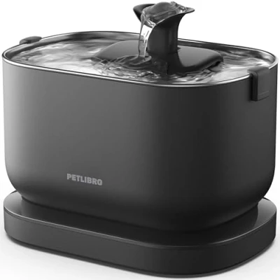 Afbeelding van PETLIBRO Kattenfontein, draadloos, met bewegingsmelder, dockingstation, werkt op batterijen, 5000 mAh, 23 dB, ultrastil, eenvoudige reiniging, BPA vrij